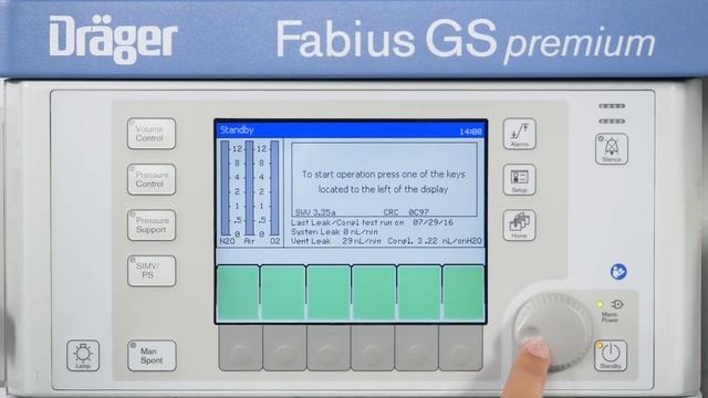 Dräger Fabius GS Premium - Daily Checkout Procedure