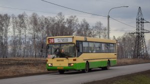 Автобус Mercedes-Benz O405 (АН 979 22). Покатушки по Барнаулу. / Ride on the Mercedes-Benz O405 bus