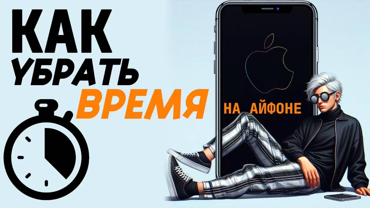Как убрать время на айфоне? Как скрыть время на айфоне? #iphone #айфон #какнаайфон смотреть онлайн