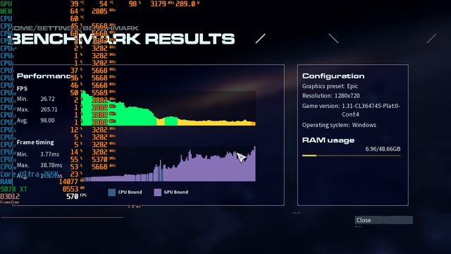 Homeworld 3 720p Натив Максималки + RT - 265K - 9070XT