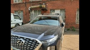 Поперечины на рейлинги для Hyundai Palisade
