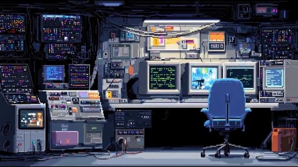 16-bit Synthwave Coding Mix — SYSOPS B1: The Server Room