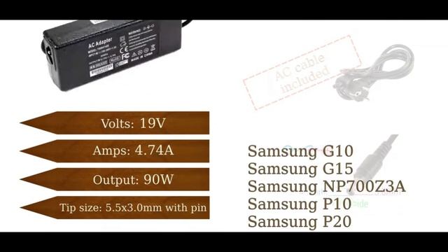 Обзор блок питания 10W для планшета Samsung Galaxy Tab 2 с сетевым кабелем смотреть онлайн