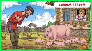 Свинья сестра | аудиосказки | народные сказки | детские сказки онлайн | сказка | мультик