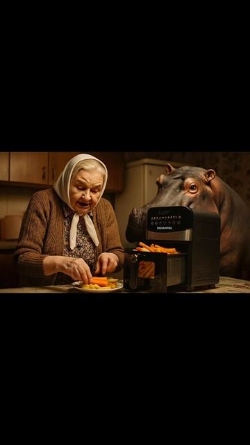 Галина Петровна запекает овощи в аэрогриле и кормит ими…