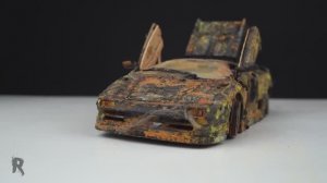 Реставрация модельки Lamborghini Diablo