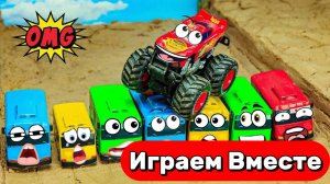 МУЛЬТИКИ ПРО МАШИНКИ ИЗ ТАЧЕК ДЛЯ ДЕТЕЙ 🛻 МОНСТР ТРАК И АВТОБУСЫ ИЗ МУЛЬТИКОВ ДЛЯ ДЕТЕЙ