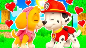 МАРШАЛ ВЛЮБИЛСЯ В СКАЙ ЩЕНЯЧИЙ ПАТРУЛЬ В МАЙНКРАФТ МУЛЬТИК