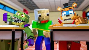 Minecraft Freddy_ Being Educated by Baldi_! (Minecraft FNAF Roleplay