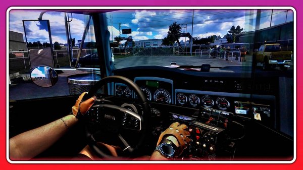 Перевозка огромного трактора в American Truck Simulator 🚛