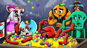 R.I.P. Чиклетейра-велосипедистка.. 💔 Грустная история о дождливом дне... 🌧️| Анимация Брейнрота и