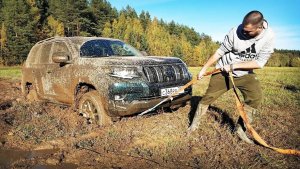 Новый Prado за трактором в пашню?! Японский УАЗ с дизелем против Русской грязи! Бездорожье