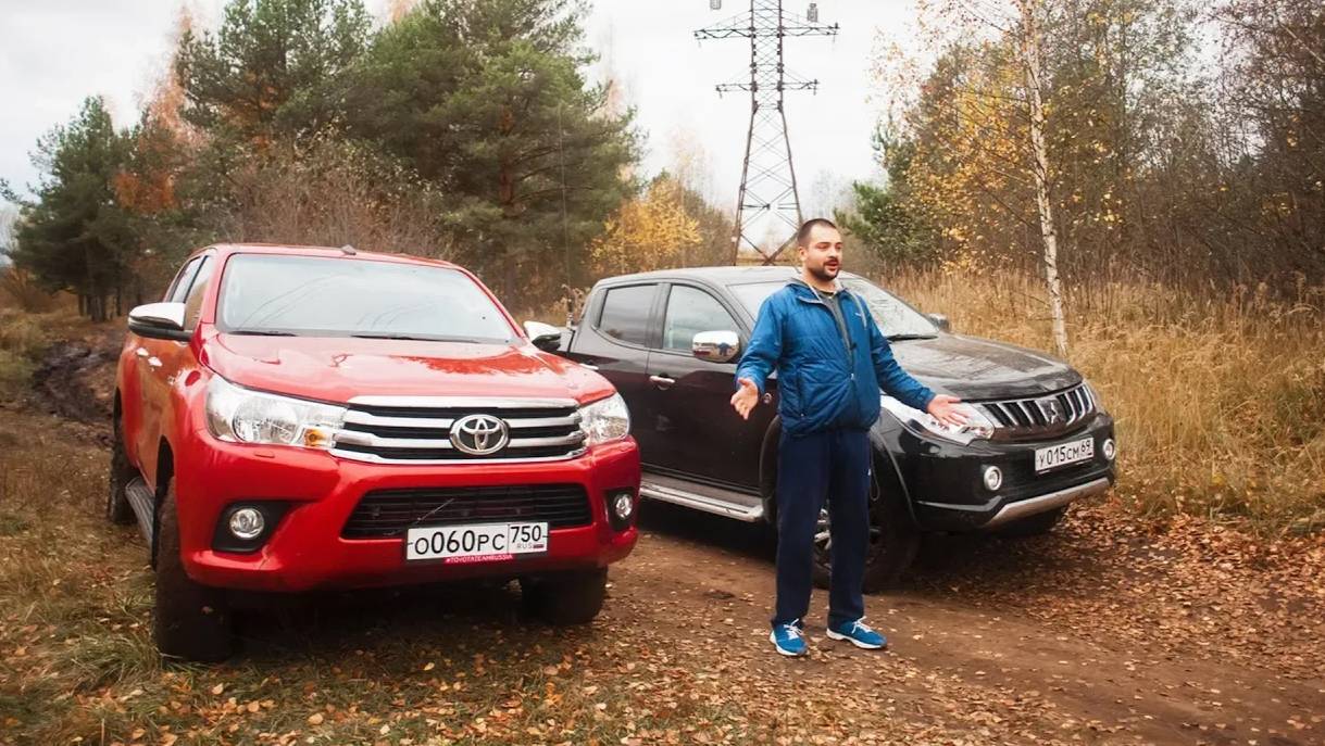 Битва супер горой! Новый Mitsubishi L200 против Toyota Hilux! Проверка проходимости. Offroad смотреть онлайн