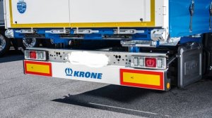 Бампер прицепа задний. Панель (бампер) Krone/Mayer MT082439 и брус противоподкатный
