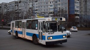 Троллейбус ЗиУ-682В-012-4078. Вечерние покатушки по Барнаулу.