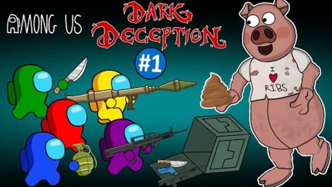 AMONG US ПРОТИВ свиньи Хангри. смотреть онлайн