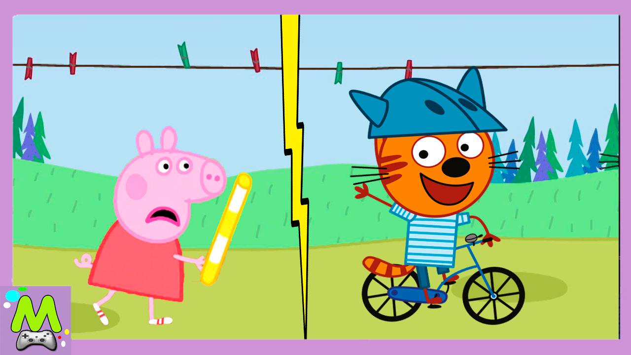 Три Кота против Свинки Пеппы.День Спорта с Героями Мультфильмов.Кто Самый Ловкий и Быстрый смотреть онлайн