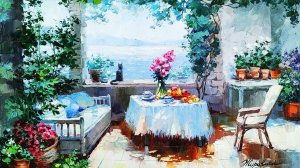 Лето в живописи художника Любови Журавлевой