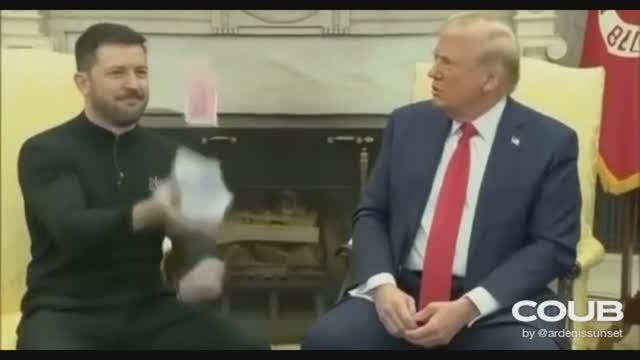 Трамп показал Зеленскому карту Украины смотреть онлайн