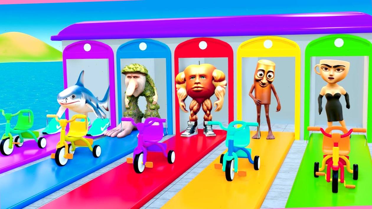 Мультики для малышей. Итальянские мемы проходят препятствия. Детские мультики Смотреть онлайн