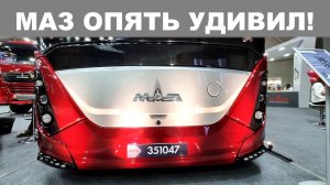 Новый туристический автобус из Беларуси - рассматриваем МАЗ-351047