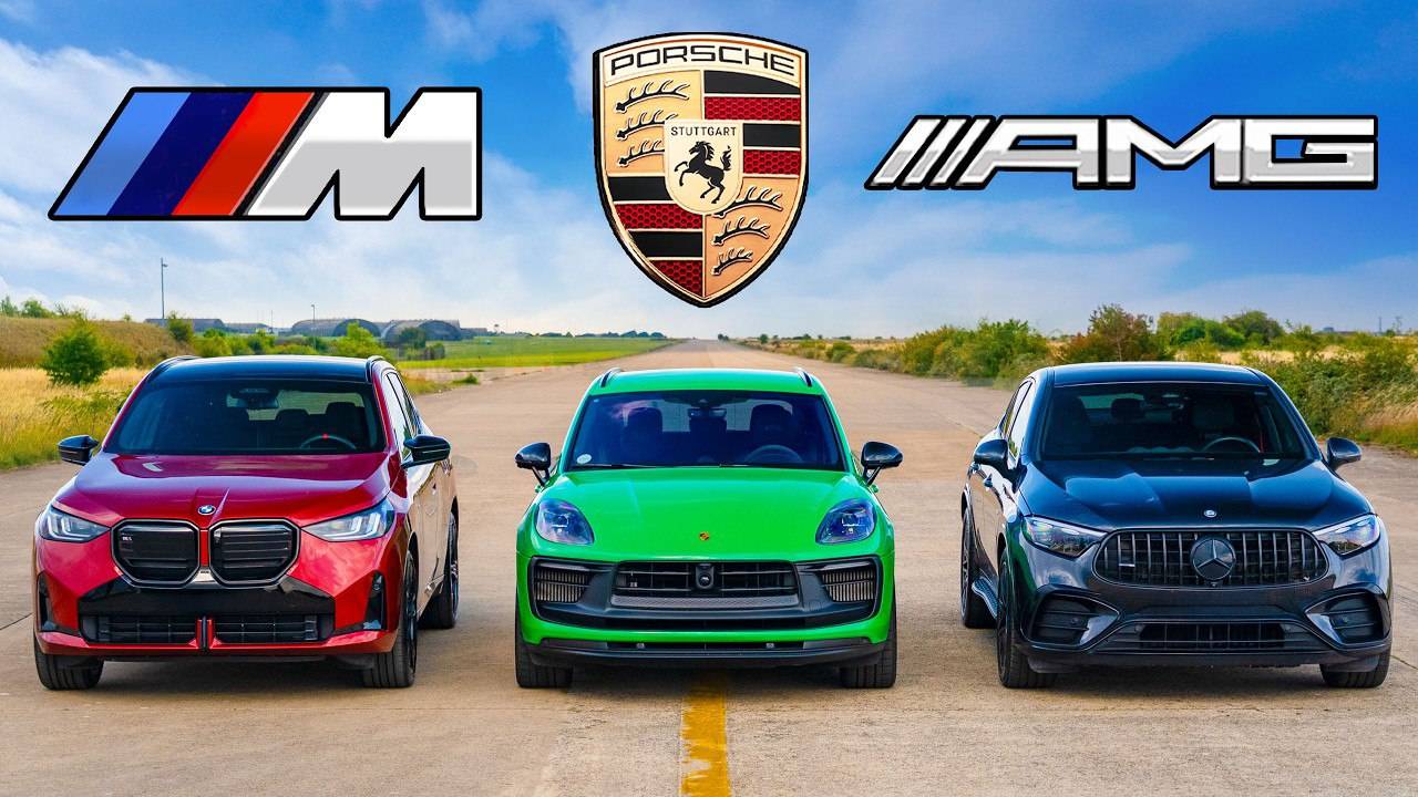 Кто победит в заезде： BMW X3 M50 Porsche Macan или же AMG GLC？ смотреть онлайн