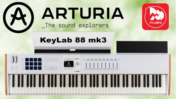 Миди-клавиатура ARTURIA KeyLab 88 mk3 || Флагман с клавишами FATAR