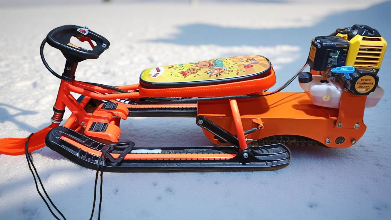 ГУСЕНИЧНЫЙ МОДУЛЬ ДЛЯ ДЕТСКОГО СНЕГОКАТА СВОИМИ РУКАМИ смотреть онлайн