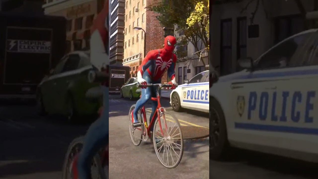 Как кататься на велике в Marvel Spider Man 2 #человекпаук #spiderman2 #marvelspiderman2 #shorts #ps5 смотреть онлайн