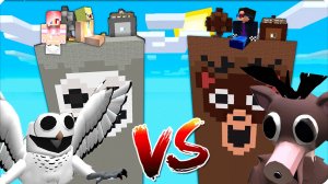 🦉🦌ЧАНК ОЛЕНЯ vs ЧАНК СОВЫ 99 НОЧЕЙ в МАЙНКРАФТ! НУБИК