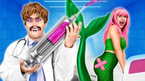 Русалка в больнице для вампиров 🧛♂️ Хороший vs плохой доктор от Ла Ла Лайф 🧜♀️