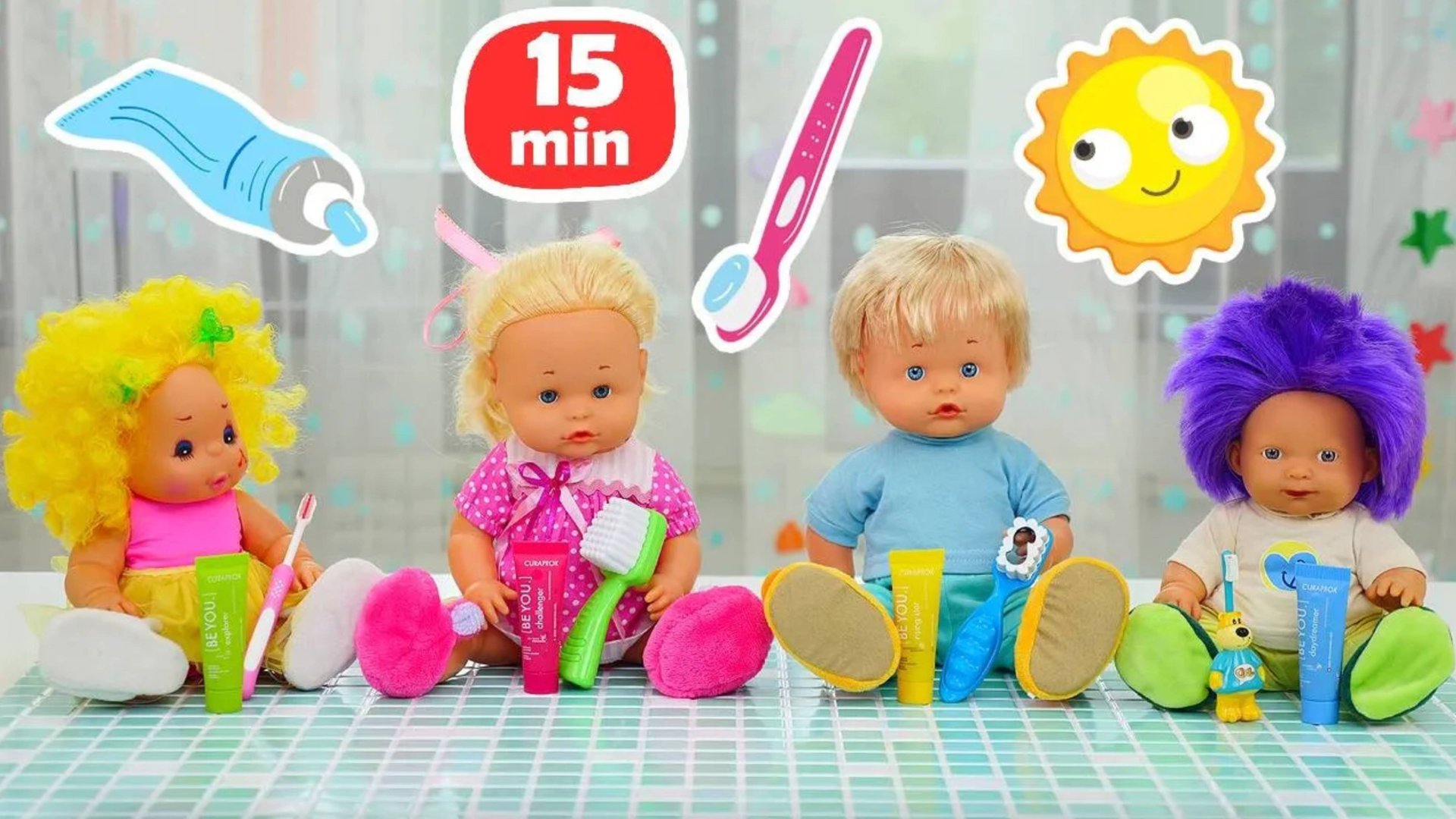 Просыпаемся и завтракаем Игры с куклами Беби Бон и пластилином Плей До для малышей смотреть онлайн