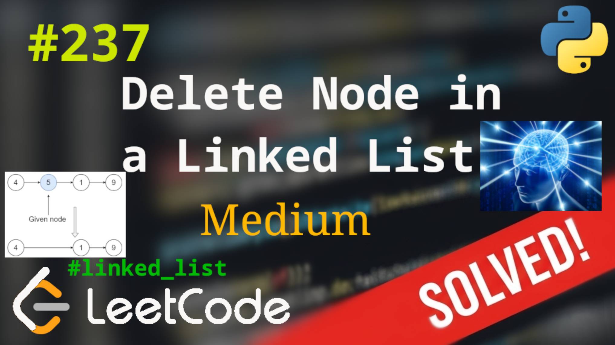 237. Delete Node in a Linked List | Решение с комментариями | LeetCode | Linked List смотреть онлайн