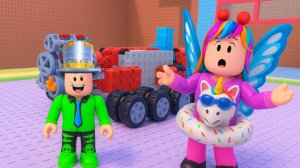 ЧТО за ЧУДО у меня получилось? Папа и Дочка в Построй мою машину Роблокс! И ЭТО БУДЕТ ЕХАТЬ?