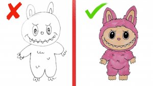 Как нарисовать Лабубу правильно и неправильно