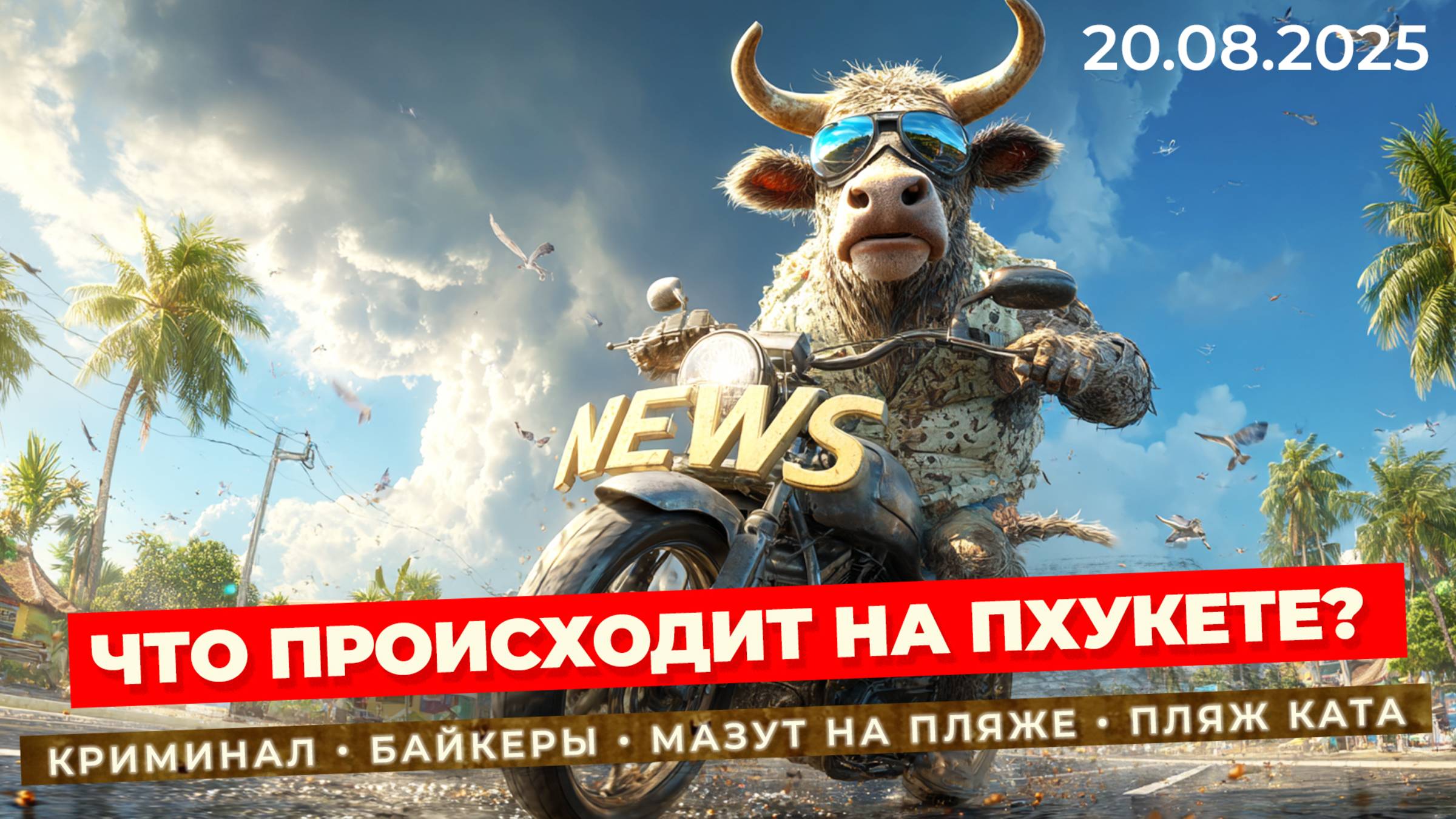 Новости Пхукета и Таиланда: падение самолёта, коровы-бандиты и грязные пляжи