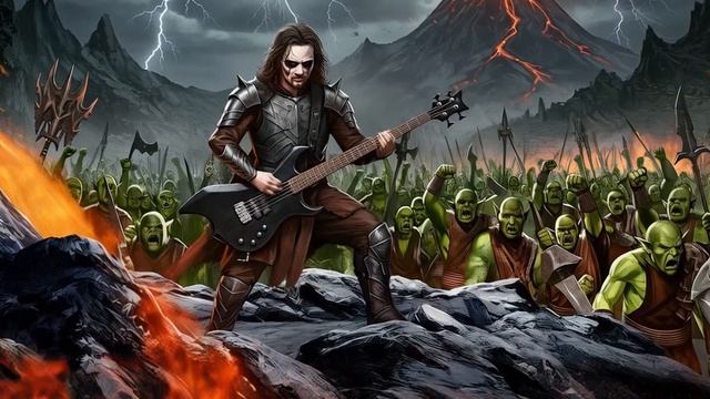 Black Metal Gollum Rises From The Grave - Lord Of The Rings Black Metal - Mantus Metal AiSongs