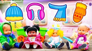 Мой детский сад – Идем гулять на улицу в прохладную погоду – Игры для детей и куклы пупсы Беби Бон