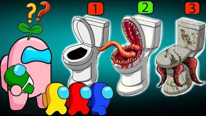 AMONG US ПРОТИВ туалетного монстра. смотреть онлайн