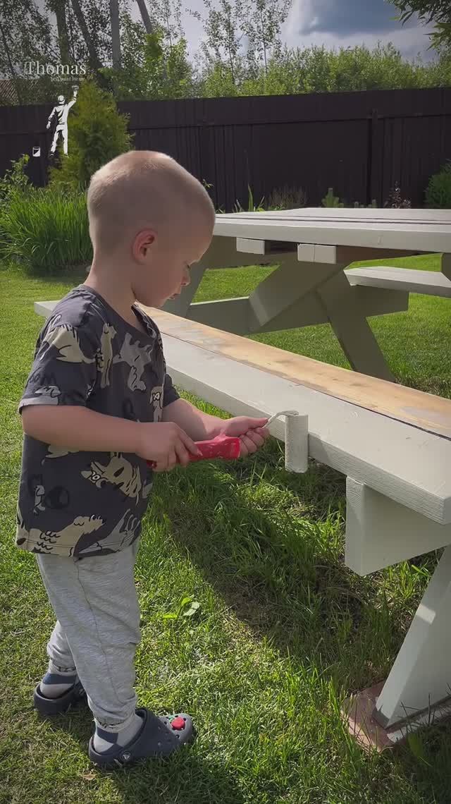Апгрейд уличного стола 🌿 До/после реставрации своими руками