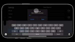 Hастройки приложения Blackmagic Camera