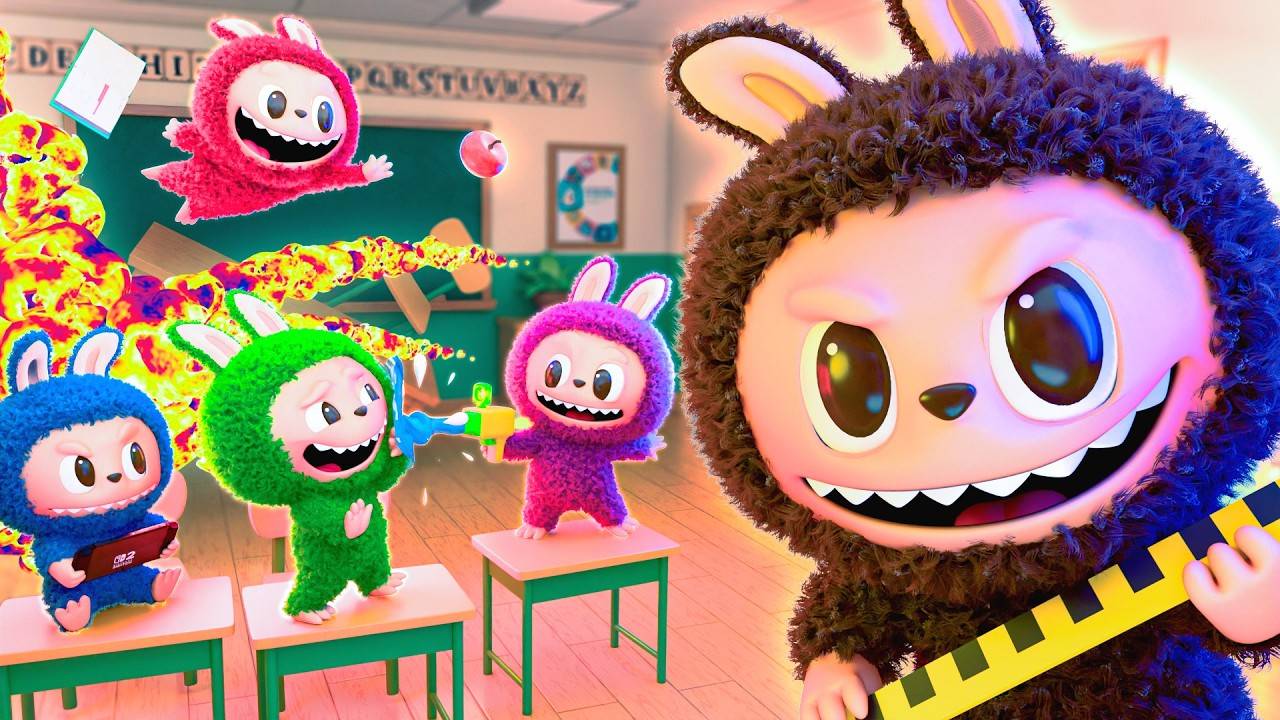 ЛАБУБУ и ШКОЛЬНЫЙ КАВАРДАК! Labubu анимации смотреть онлайн