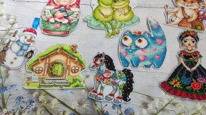 Моя коллекция вышитых пластиковых работ, часть 2. Другие производители