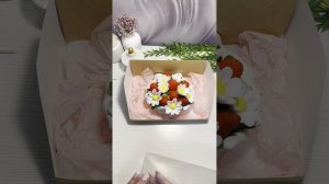 Как упаковать букет из мыла