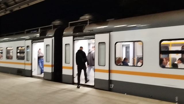 Электропоезда ЭГЭ2ТВ-021 и ЭП2Д-0209, о.п Раменское смотреть онлайн