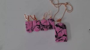 Имитация камня из полимерной глины . красивый камень родонит урок по полимерной глине FIMO.