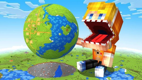 Майнкрафт, но Можно СЪЕДАТЬ АБСОЛЮТНО ВСЁ…