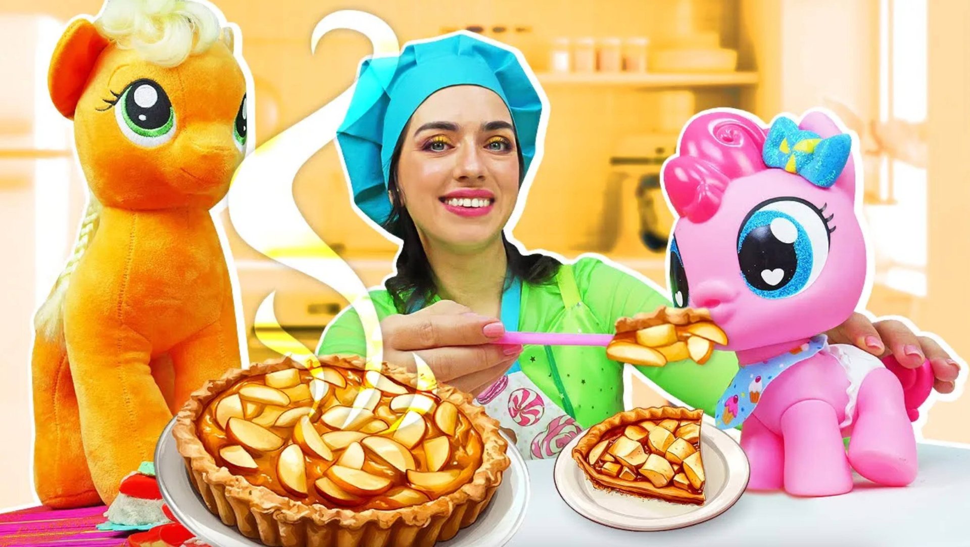 Готовлю игрушкам – Шарлотка для Пинки Пай – Игрушки Мой маленький Пони и игры в готовку смотреть онлайн