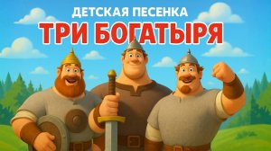 ТРИ БОГАТЫРЯ. Песенки и мультфильм для детей.