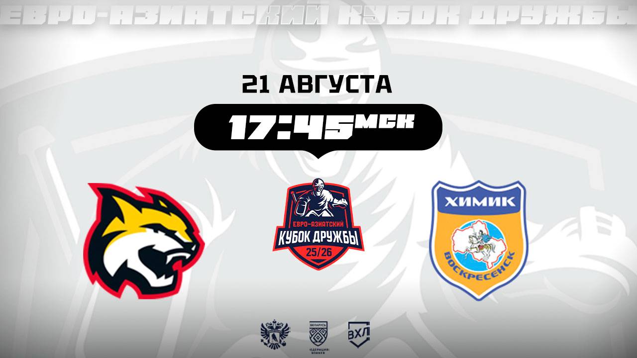 Кубок Дружбы: ХК Гомель (Гомель) - Химик (Воскресенск)